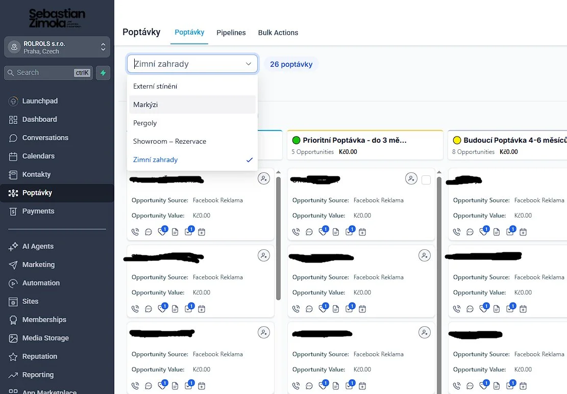 Náhled CRM